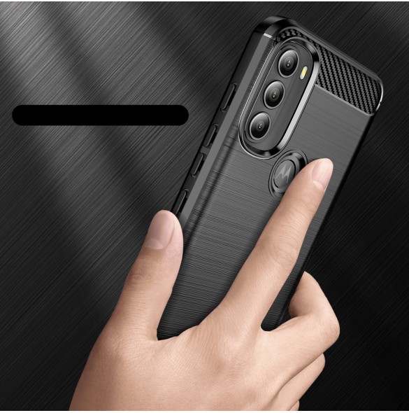 Kolfodral Flexibelt skyddsfodral Motorola Moto G71 5G svart