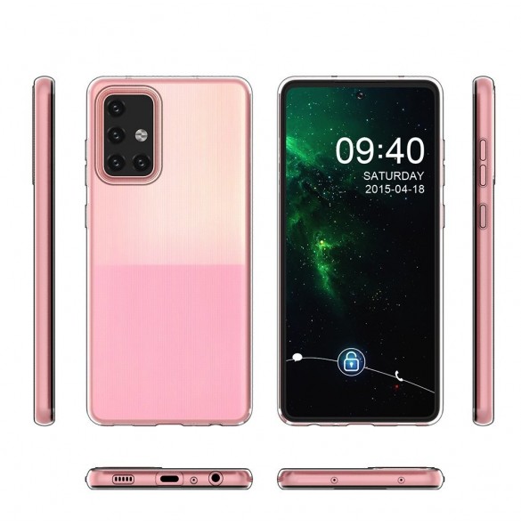 Gelfodral för Ultra Clear 0,5 mm Samsung Galaxy A73 transparent