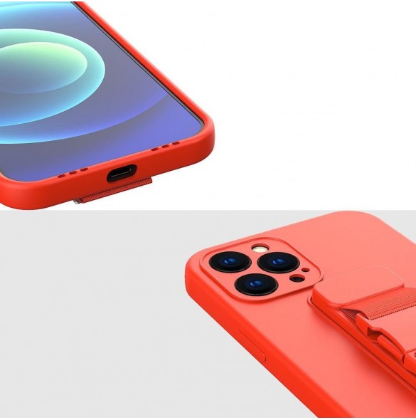 Repfodral Silikonbandskydd Handväska Lanyardrem till Xiaomi Poco M4 Pro 5G Svart