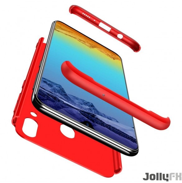 Rött och väldigt snyggt skydd till Samsung Galaxy M20.