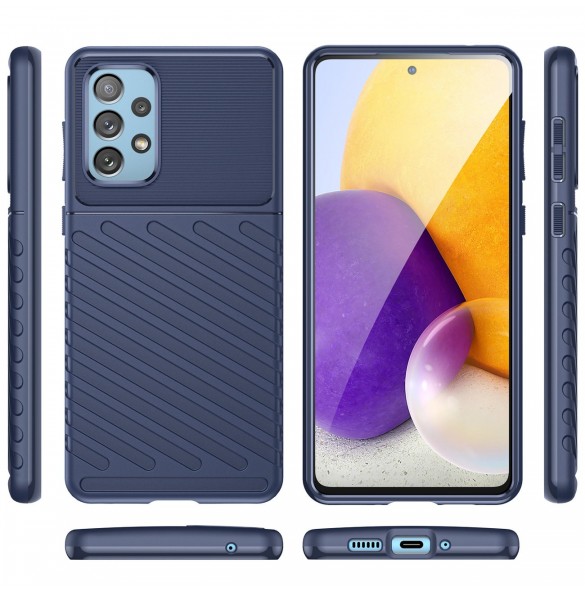 Thunder Case flexibelt pansarskal för Samsung Galaxy A23 5G blå