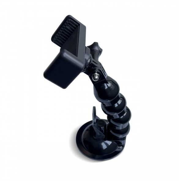 GoPro sugkoppshållare för GoPro, DJI, Insta360, SJCam, Eken sportkameror + smartphone adapter (GoPro bil sugkopp)