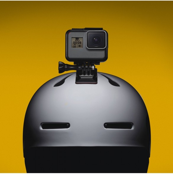 En uppsättning platta och rundade monteringsbaser för GoPro, DJI Osmo Action, EKEN, SJCam, Insta360 sportkameror med 3M-band