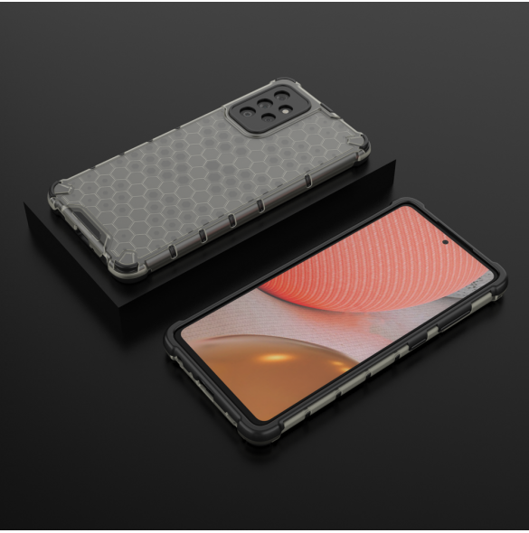 Honeycomb pansarfodral med gelram för Samsung Galaxy A53 5G svart