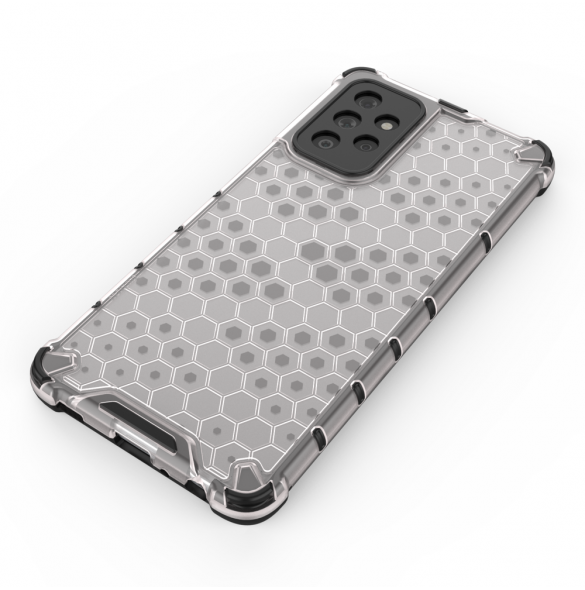 Honeycomb pansarfodral med en gelram för Samsung Galaxy A53 5G blå