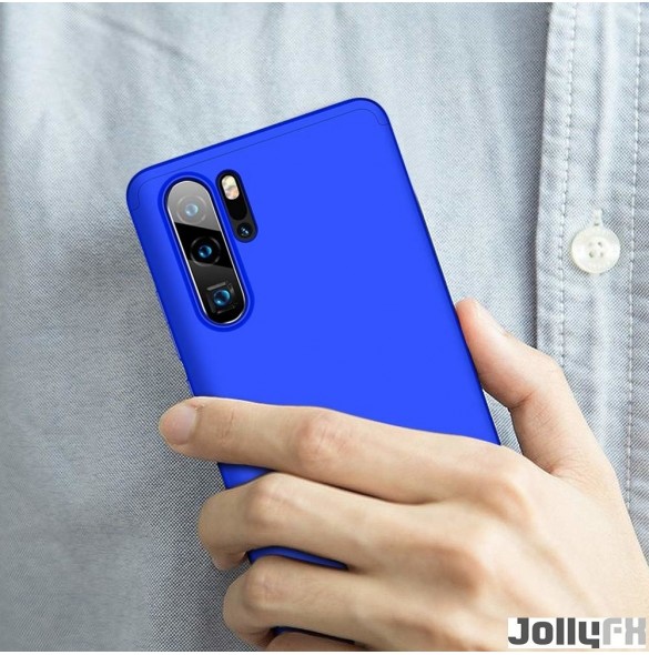Blå och väldigt snyggt skydd för Huawei P30 Pro.