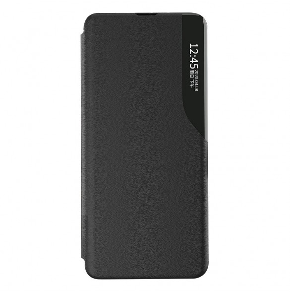 Eco Leather View Case Elegant flip-fodral med stativfunktion för Xiaomi Redmi Note 11S / Note 11 blå