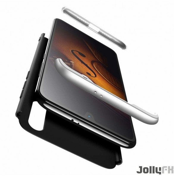 Svart-silver och mycket snyggt skydd till Xiaomi Mi 9.