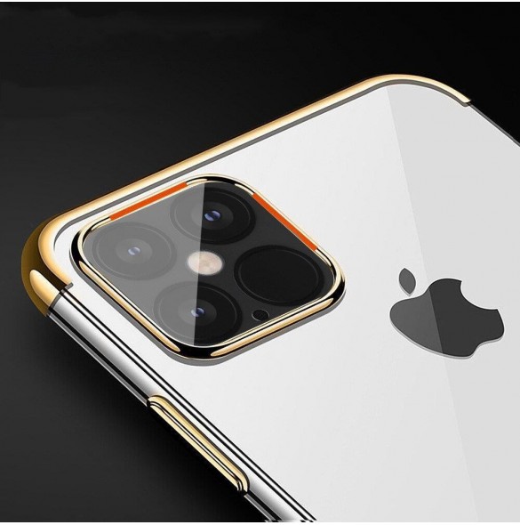 Clear Color fodral TPU gelöverdrag med en metallram för Xiaomi Redmi Note 11S / Note 11 svart