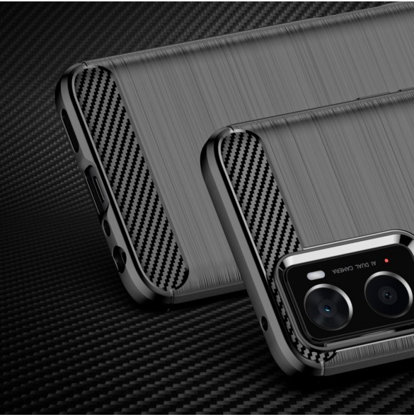 Kolfodral Flexibelt TPU-skydd för Oppo A76 / Oppo A36 / Realme 9i svart