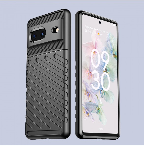 Thunder Case flexibelt pansarskal för Google Pixel 7 svart