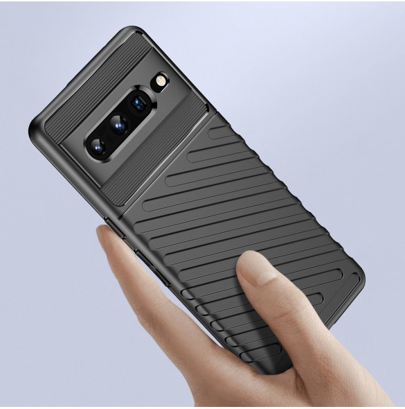 Thunder Case flexibelt pansarskal för Google Pixel 7 Pro svart