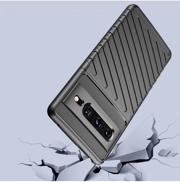 Thunder Case flexibelt pansarskal för Google Pixel 7 Pro svart