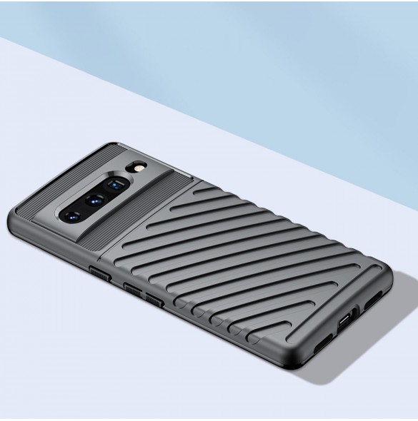 Thunder Case flexibelt pansarskal för Google Pixel 7 Pro svart