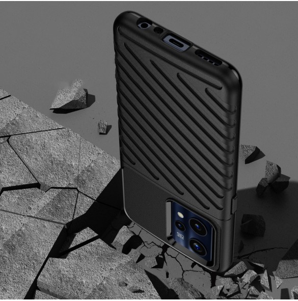 Thunder Case Flexibelt pansarskal för Realme 9 Pro + (9 Pro Plus) svart