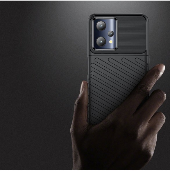 Thunder Case flexibelt pansarskal Realme 9 Pro svart
