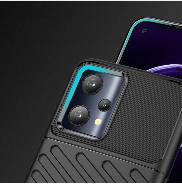 Thunder Case flexibelt pansarskal Realme 9 Pro svart