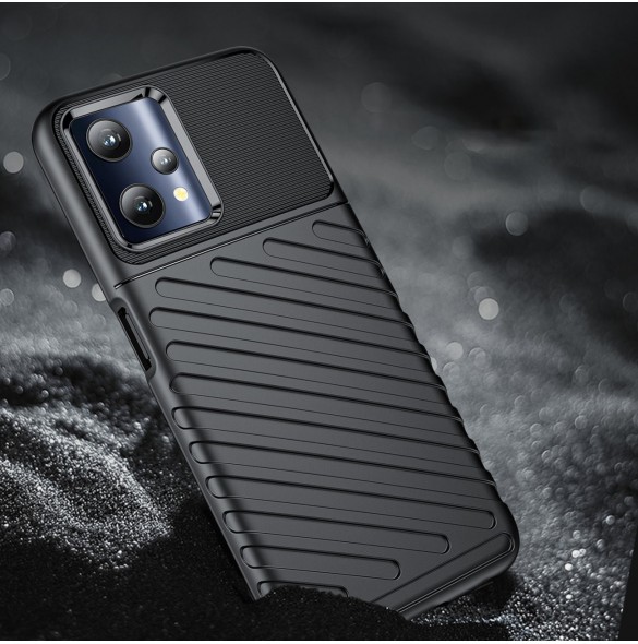 Thunder Case flexibelt pansarskal Realme 9 Pro svart