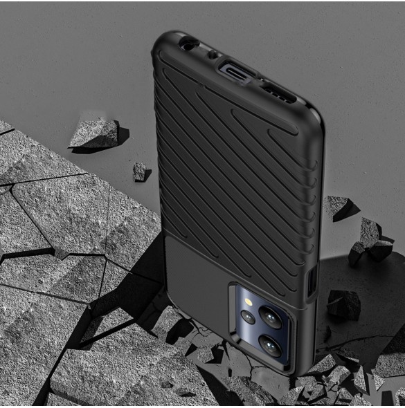 Thunder Case flexibelt pansarskal Realme 9 Pro svart
