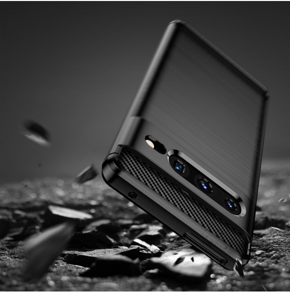 Carbon Case Flexibelt skal för Google Pixel 7 Pro svart