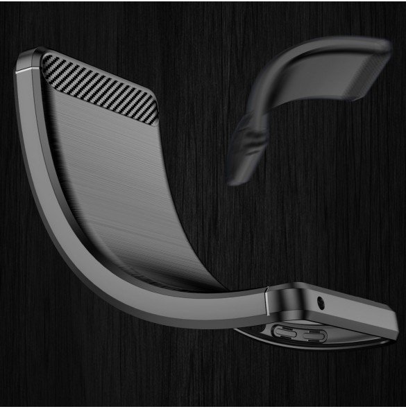 Carbon Case Flexible Cover Realme 9 Pro svart