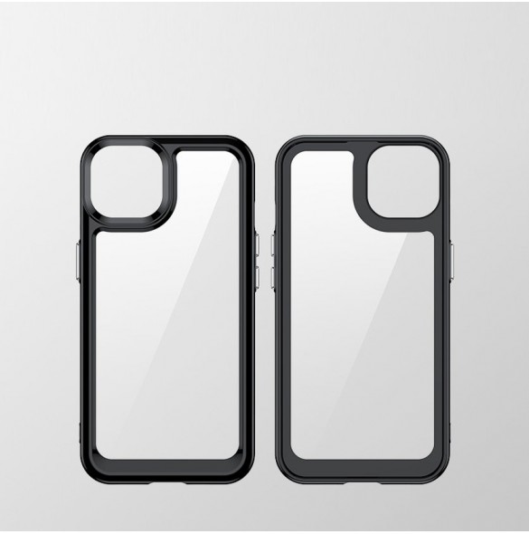 Outer Space Case-fodral för iPhone 13 hårt skal med en gelram svart