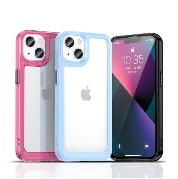 Outer Space Case-fodral för iPhone 13 hårt skal med en gelram svart