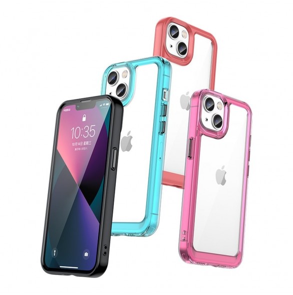 Outer Space Case-fodral för iPhone 13 hårt skal med en gelram svart