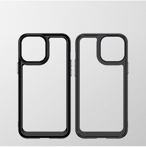 Outer Space Case Fodral för iPhone 13 Pro Max hårt skal med gelram svart