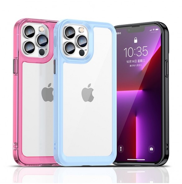 Outer Space Case Fodral för iPhone 13 Pro Max hårt skal med gelram svart