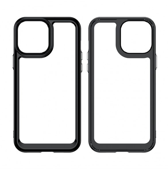 Outer Space Case Fodral för iPhone 13 Pro Max hårt skal med gelram svart