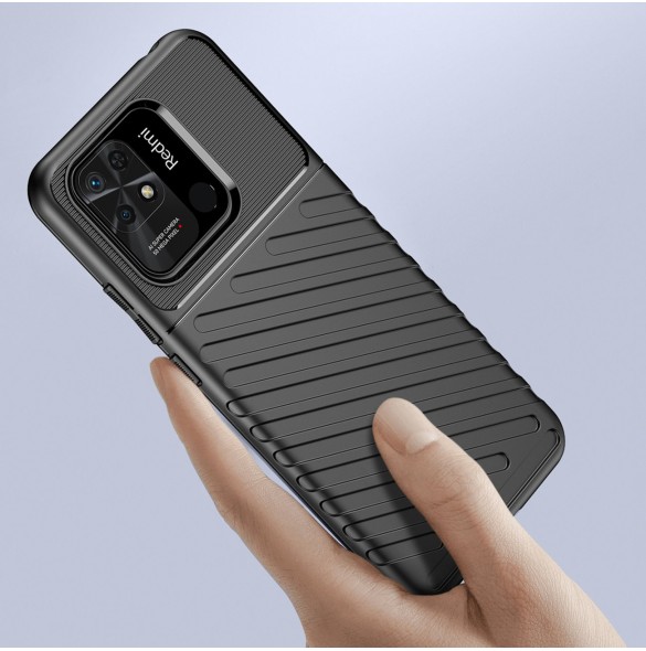 Thunder Case Flexibelt pansarskal till Xiaomi Redmi 10C svart