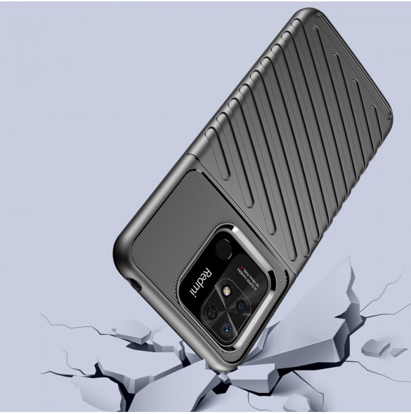 Thunder Case Flexibelt pansarskal till Xiaomi Redmi 10C svart