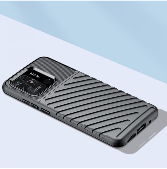 Thunder Case Flexibelt pansarskal till Xiaomi Redmi 10C svart