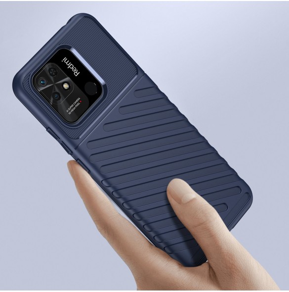 Thunder Case Flexibelt pansarskal till Xiaomi Redmi 10C blå