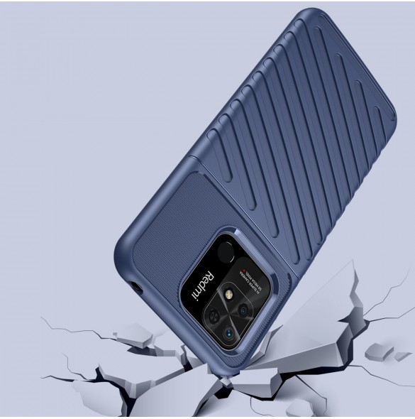 Thunder Case Flexibelt pansarskal till Xiaomi Redmi 10C blå