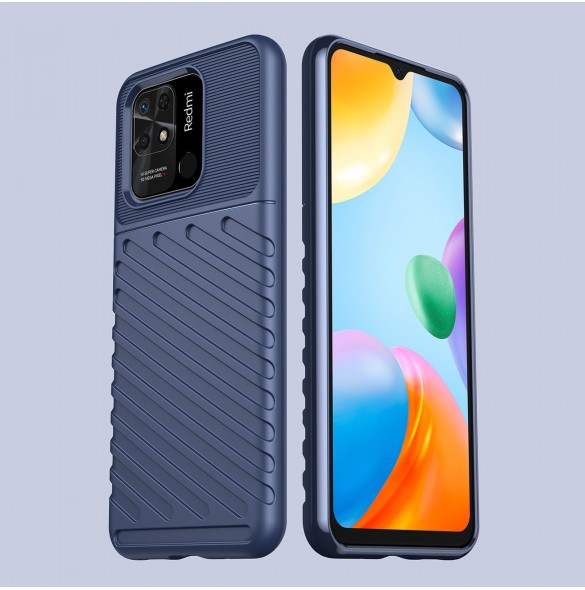 Thunder Case Flexibelt pansarskal till Xiaomi Redmi 10C blå