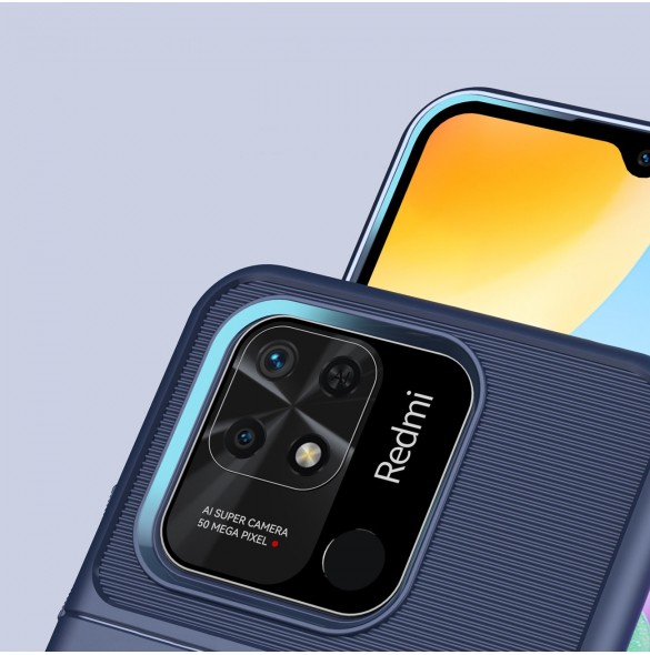 Thunder Case Flexibelt pansarskal till Xiaomi Redmi 10C blå