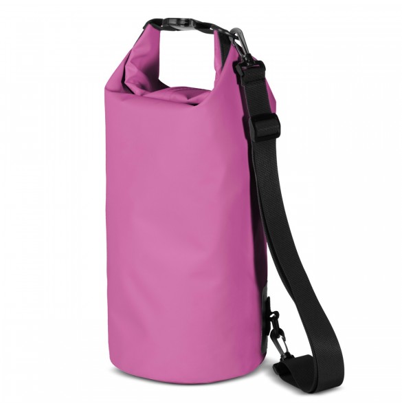 PVC vattentät ryggsäcksväska 10l - rosa