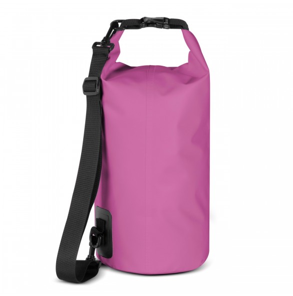 PVC vattentät ryggsäcksväska 10l - rosa