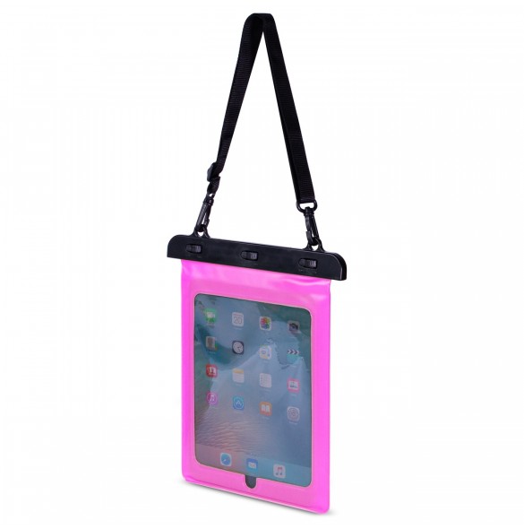 Vattentätt PVC tablettfodral - rosa