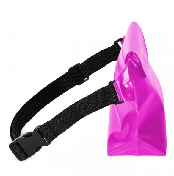 PVC vattentät påse / midjeväska - rosa