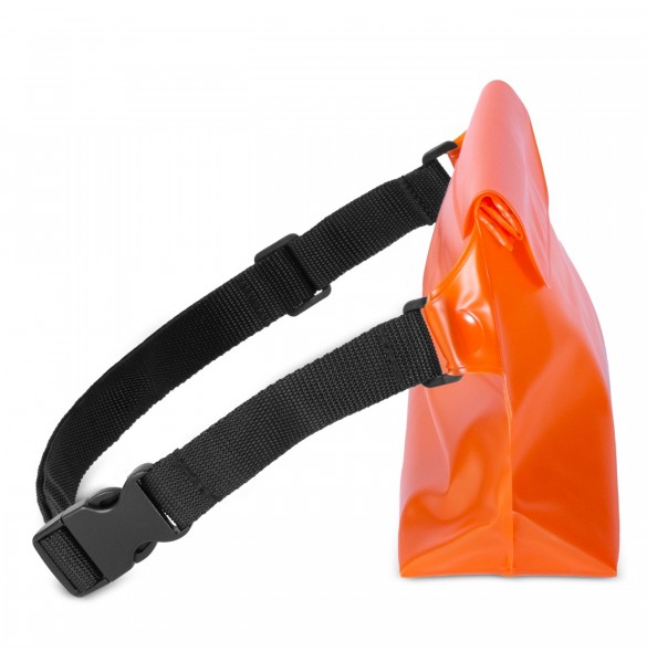 PVC vattentät påse / midjeväska - orange