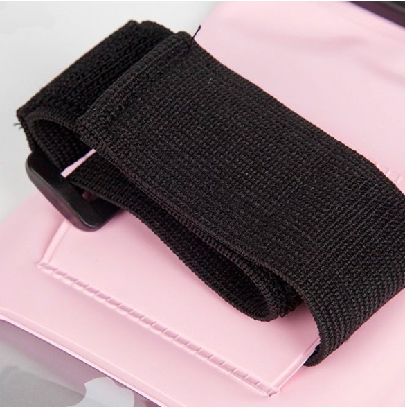 Telefonfodral i PVC vattentätt armband - transparent