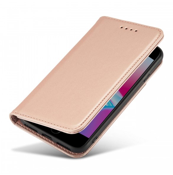 Magnetkortfodral Fodral för iPhone SE 2022 / SE 2020 / iPhone 8 / iPhone 7-väska Plånbokskort Plånboksställ Rosa