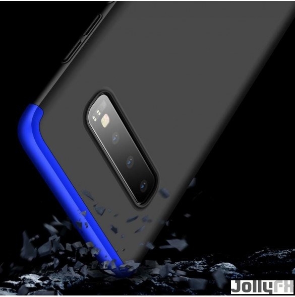 Svartblå och väldigt snyggt skydd till Samsung Galaxy S10.