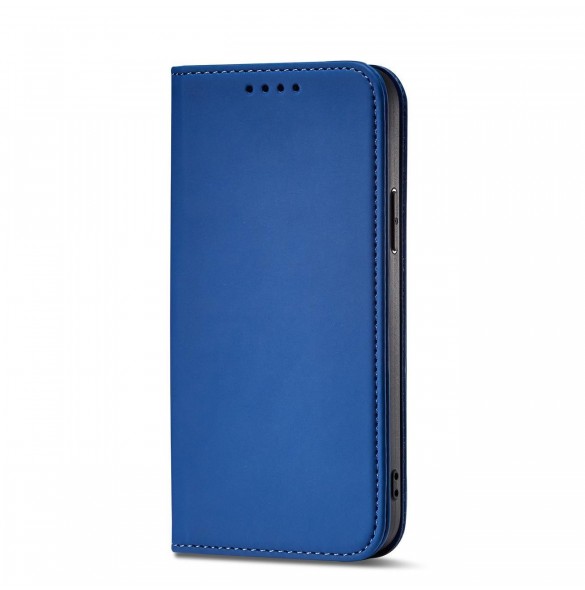 Magnetkortfodral för iPhone 13 Pro Max Pouch Card Plånbok Korthållare Blå