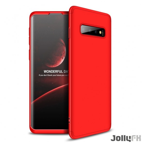 Rött och väldigt snyggt skydd till Samsung Galaxy S10 Plus.