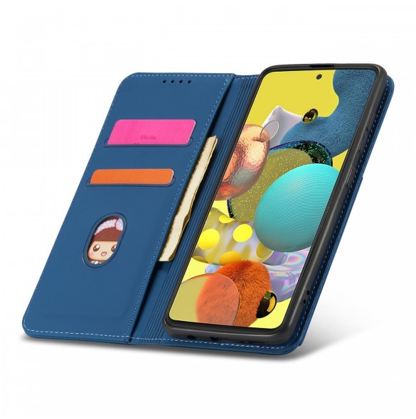 Magnetkortfodral Fodral för Samsung Galaxy A13 5G Plånbok Korthållare Blå