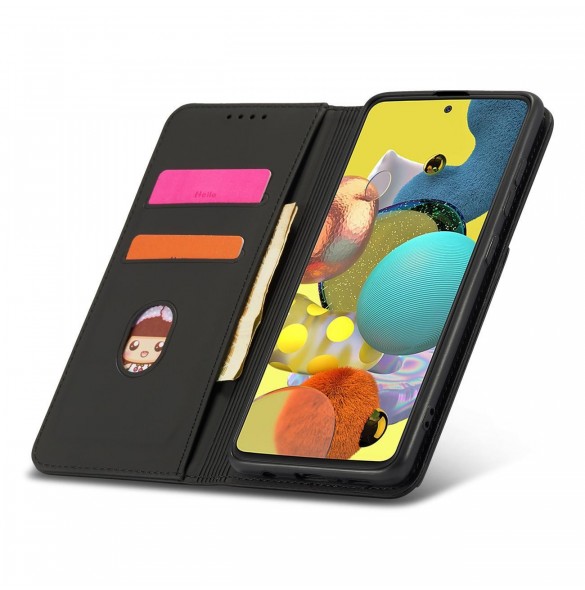 Magnetkortfodral Fodral för Samsung Galaxy A53 5G Plånbok Korthållare Svart